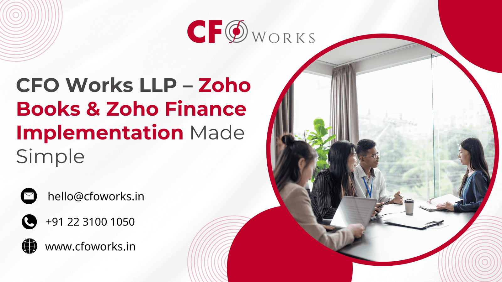 CFO Works LLP – Zoho Books & Zoho Finance Implementation Made Simple