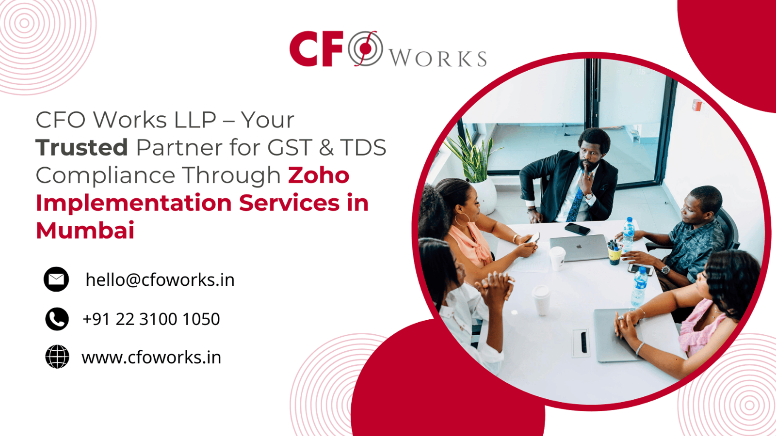 CFO Works LLP – Your Trusted Partner for GST & TDS Compliance Through Zoho Implementation Services in Mumbai